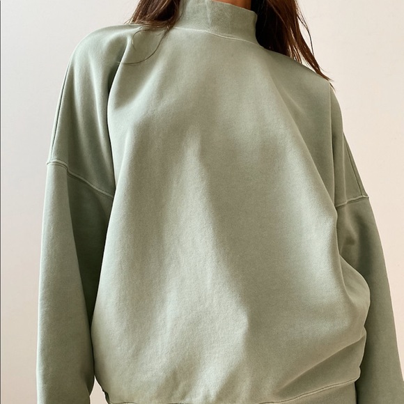 TNA ✨COZYAF✨mockneck sweatshirt - Picture 3 of 5